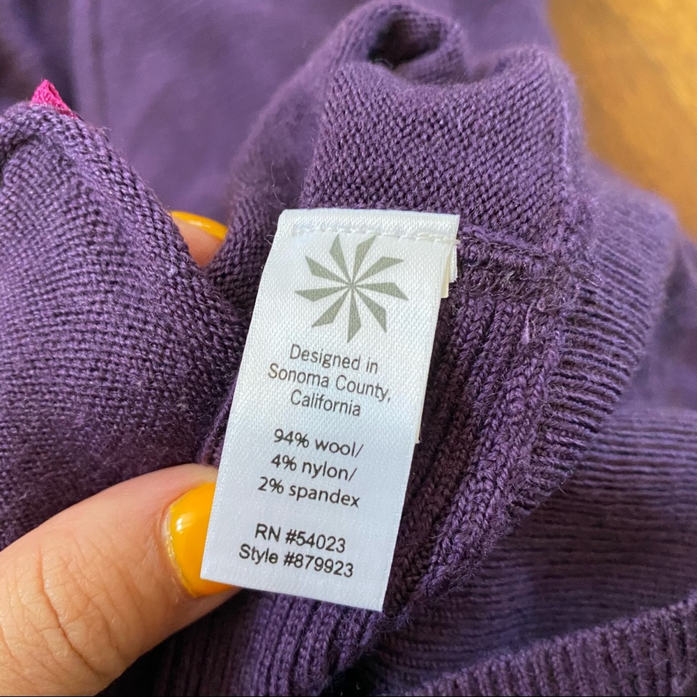Athleta Wool Blend Knit Zip Up Sweater - Picture 5 of 5